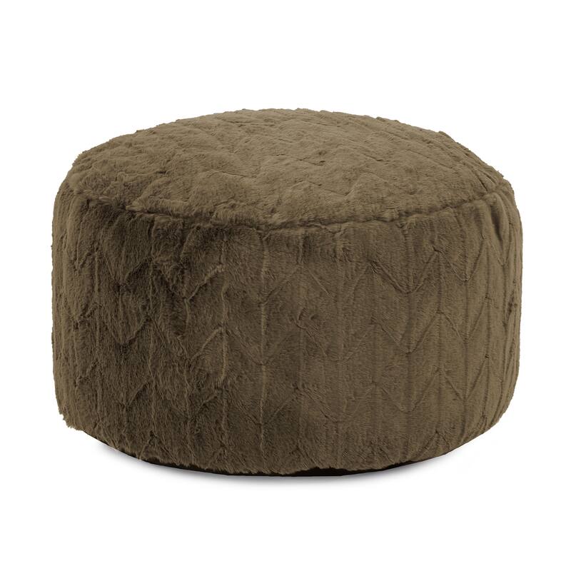 Allan Andrews Foot Pouf Angora Moss - Angora Moss