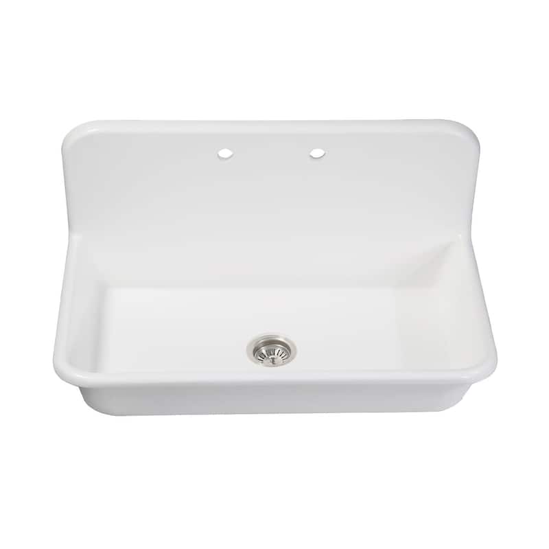 Kingston Brass Arcticstone 36" Drop In Single Basin Stone Composite