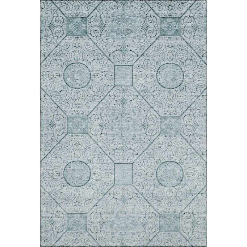 Premium Washable Super Soft Traditional Mosaic Mayfield Rug
