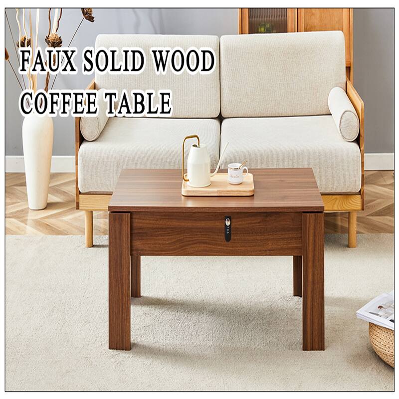 Multi-functional MDF Coffee Table with Password Lock