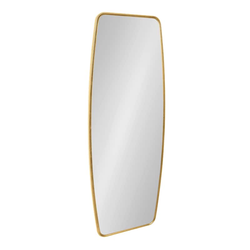 Kate and Laurel Caskill Barrel-shaped Framed Wall Mirror - 18x48 - Gold