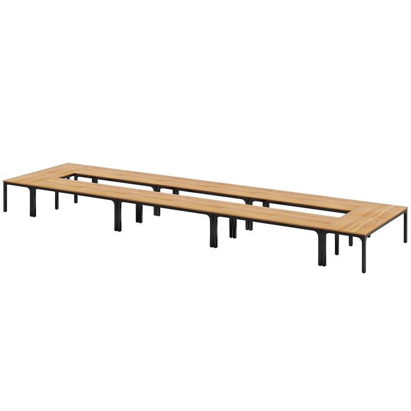 78.74-Inch Conference Table Set,13FT Conference Room Table, Large Rectangle Meeting Seminar Tables Set,Long Business Tables