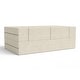 preview thumbnail 40 of 114, Jaxx Zipline Convertible Queen-size Sleeper Loveseat and Ottoman Set