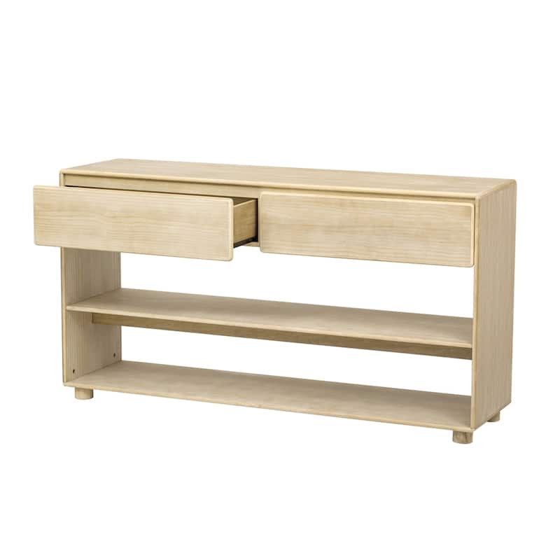 Living Room Vintage Entryway Table Console Table with Drawers and Shelves