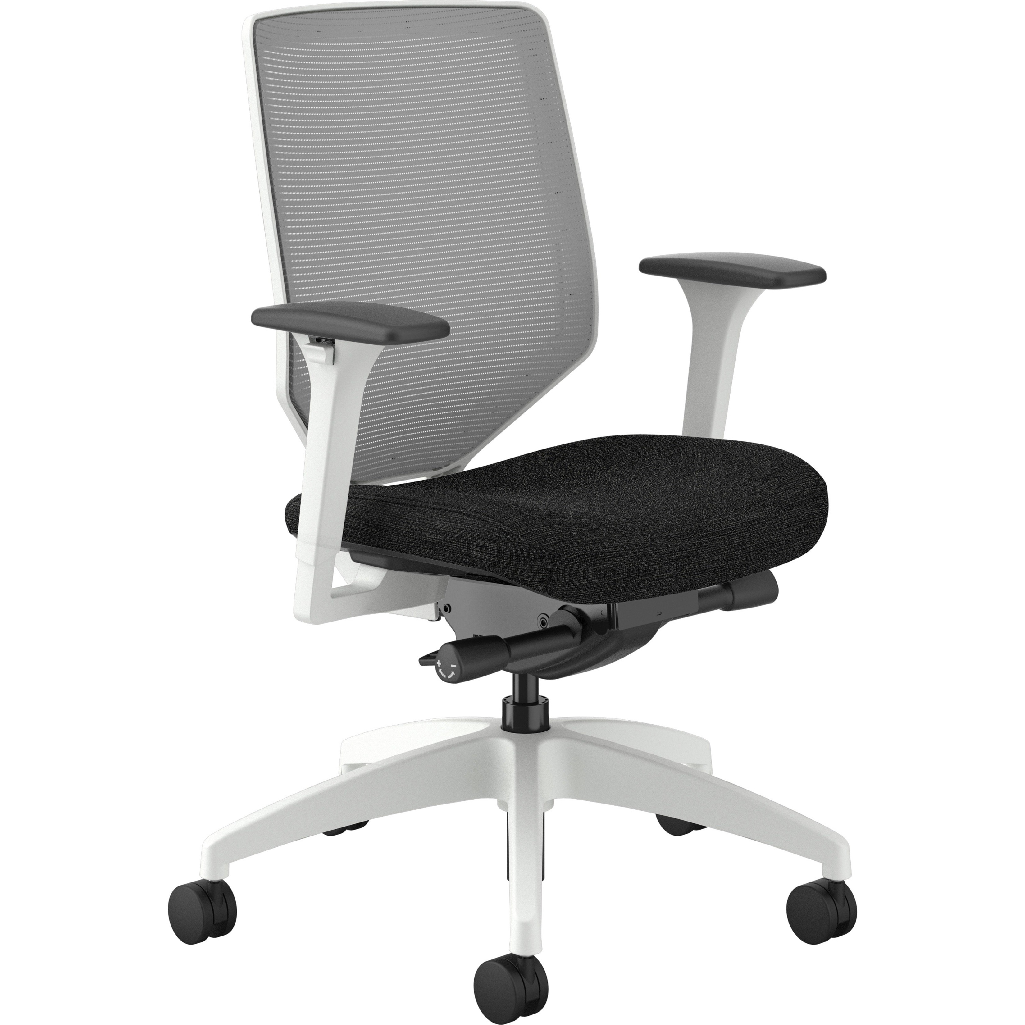 HON Solve Designer White Frame Mid back Task Chair Bed Bath