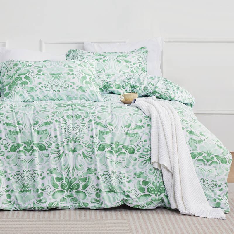 JEAREY 3-Piece Luxury Duvet Cover & Sham Set