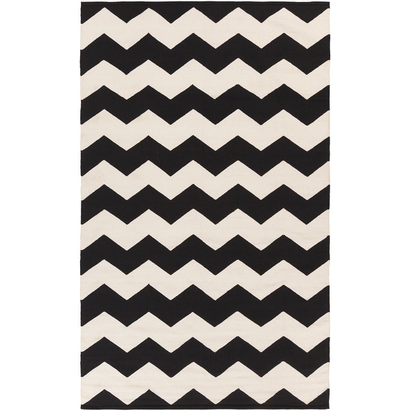 Hand-Woven Macy Chevron Cotton Rug. Opens flyout.