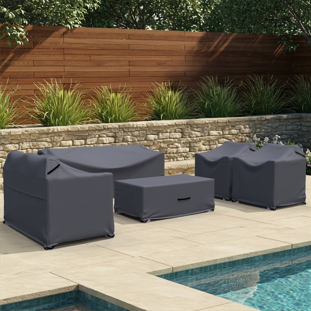 Forever Patio Outdoor Metal Sofa Seating Group 5-piece Furniture Cover - 32 x 73 x 26