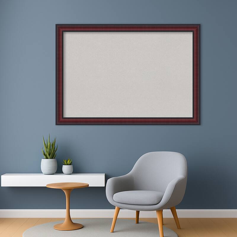 Dalat Cherry Framed Cork Board - Bulletin Board, Organization Board, Pin Board
