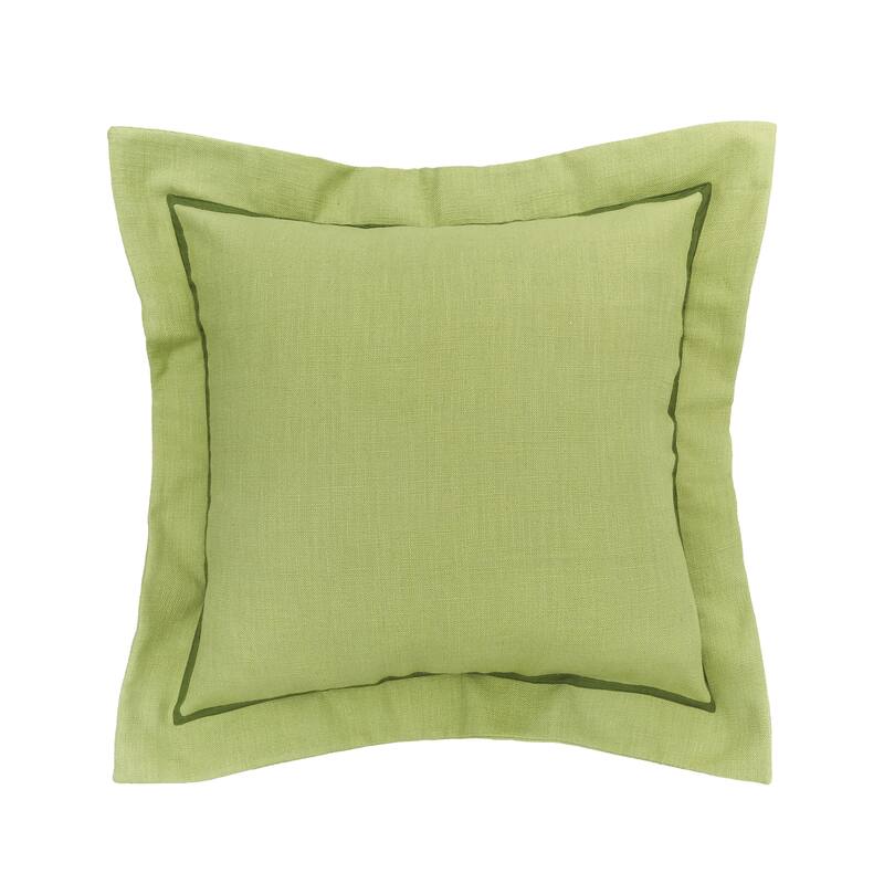 18" x 18" Peridot Flange Throw Pillow