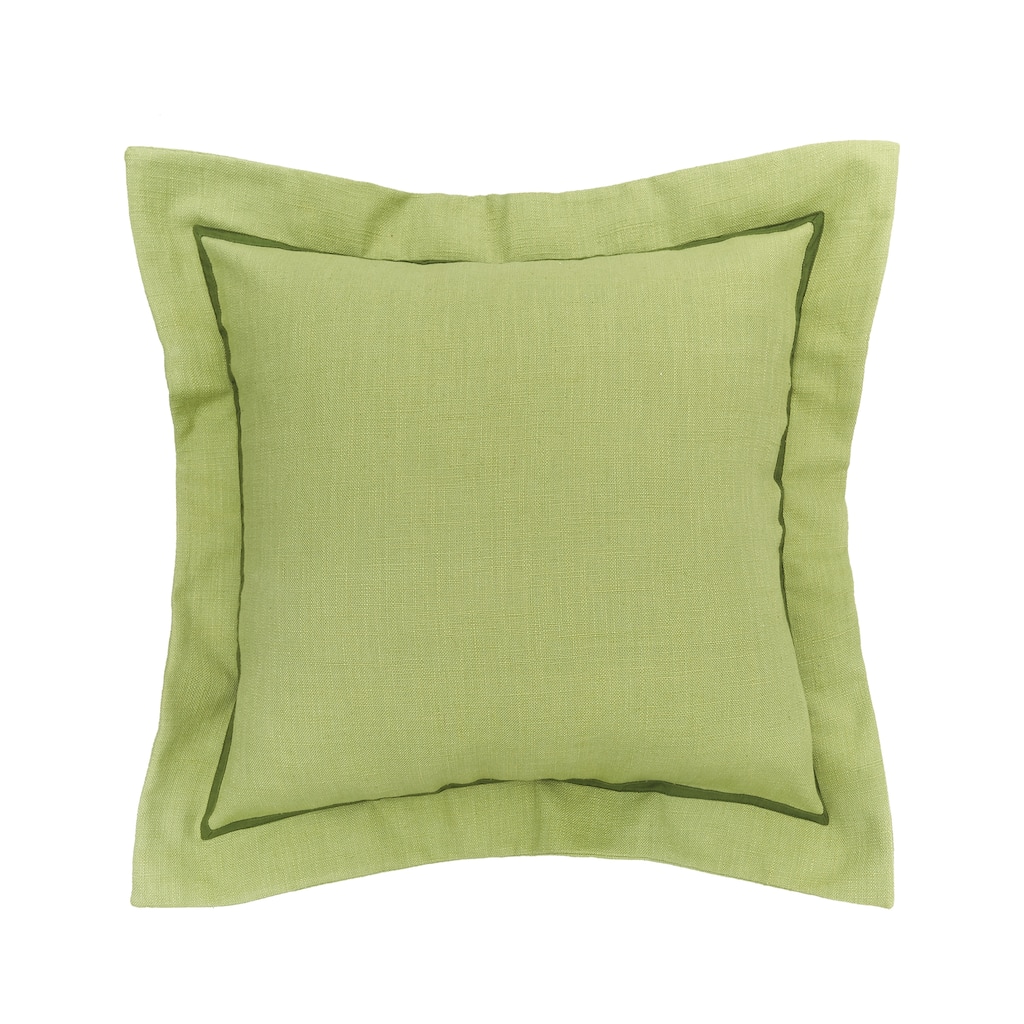 18" x 18" Peridot Flange Throw Pillow