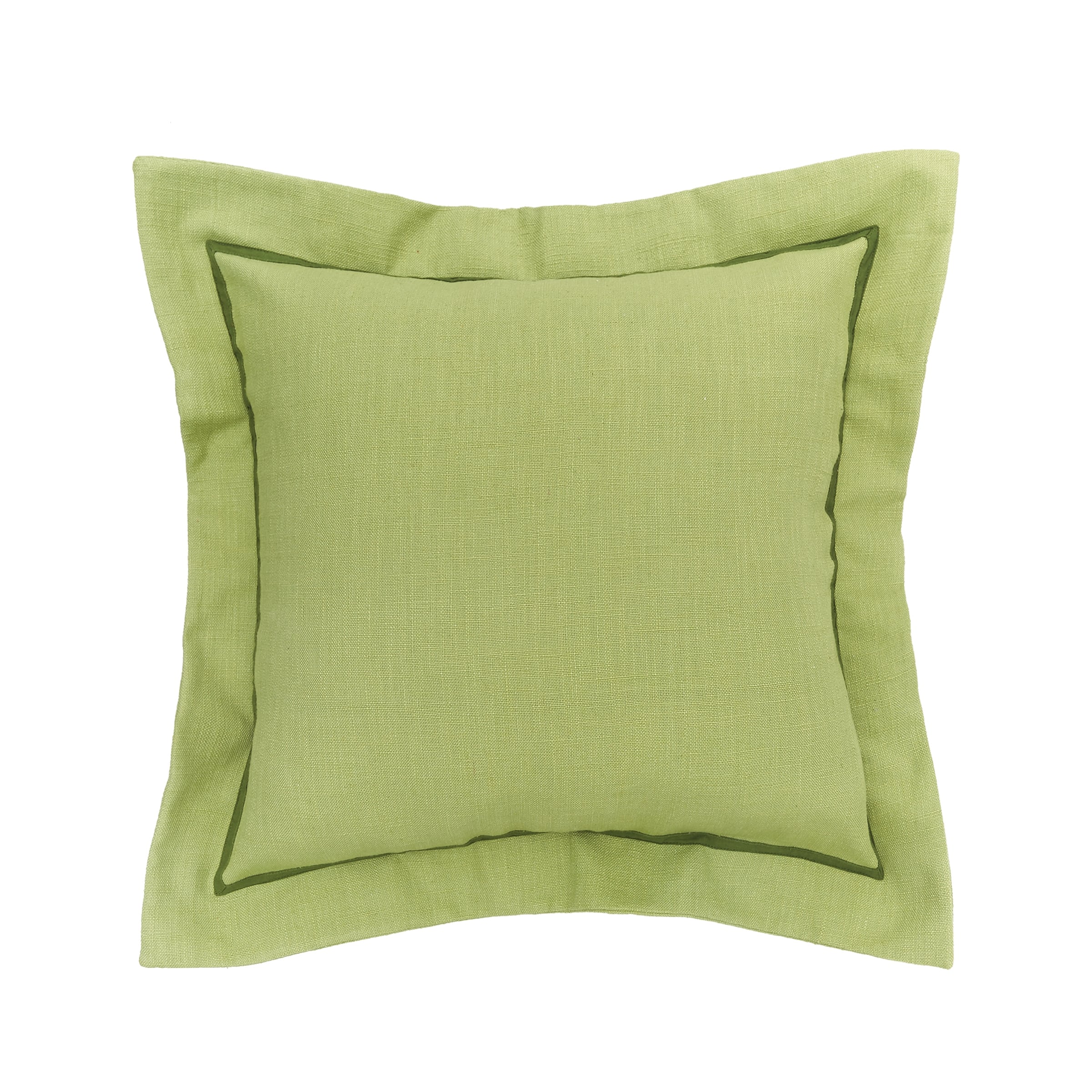 18" x 18" Peridot Flange Throw Pillow