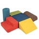 preview thumbnail 17 of 21, 6-Piece Soft Climbing Blocks for Babies, High-Density Foam, Carrying Handles for Easy Storage - 20" x 16" x 10" (L x W x H) Multicolor