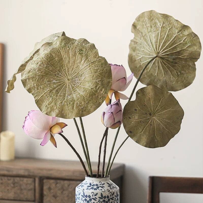 RusticReach Artificial Rustic Lotus Stem