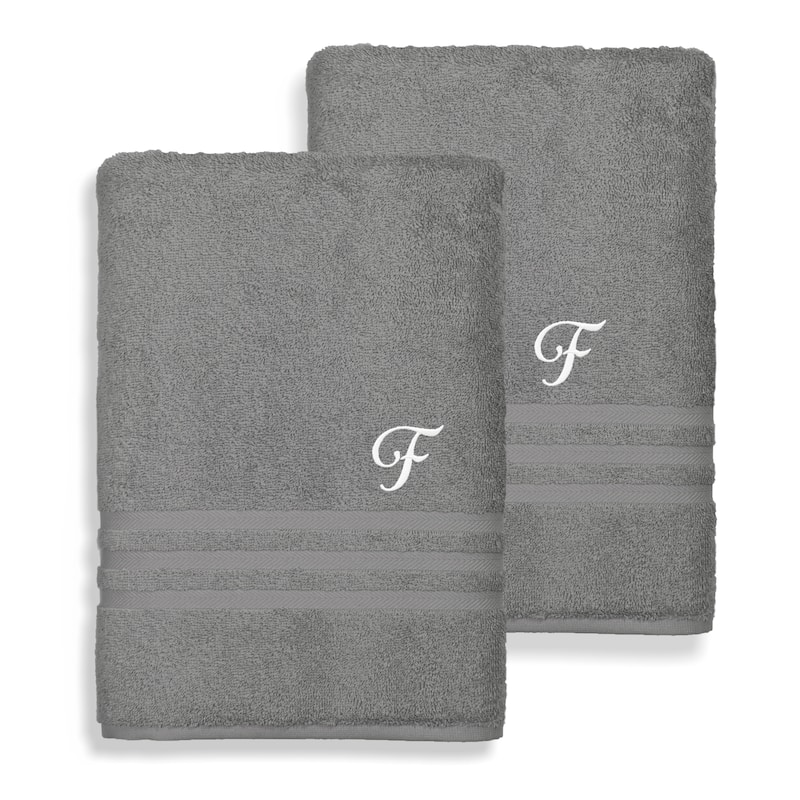 Authentic Hotel and Spa 100% Turkish Cotton 2PC Denzi Bath Sheet Set. - F