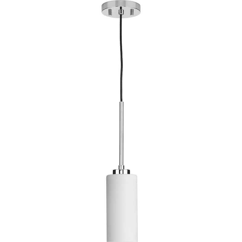 Cofield Collection One-Light Polished Chrome Transitional Pendant - 4 in x 4 in x 9.75 in