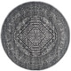 preview thumbnail 138 of 166, SAFAVIEH Adirondack Cheyenne Rustic Oriental Medallion Rug 6' Round - Silver/Black