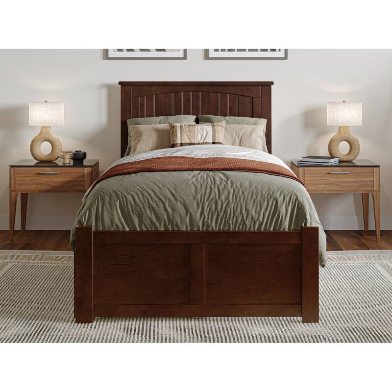 Nantucket Platform Bed with Footboard and Storage Drawers