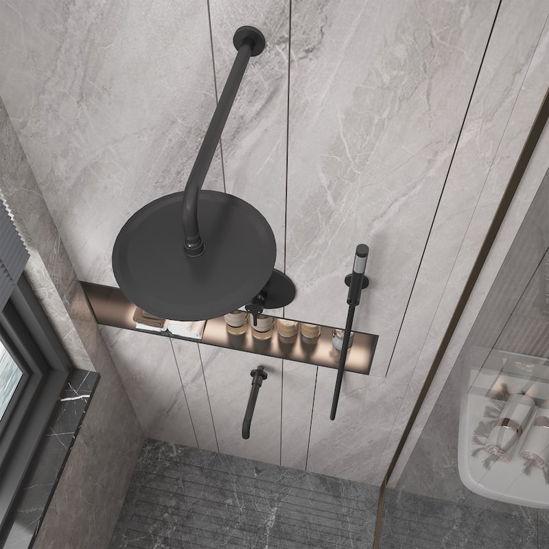10-Inch Wall Mount Round Shower Set