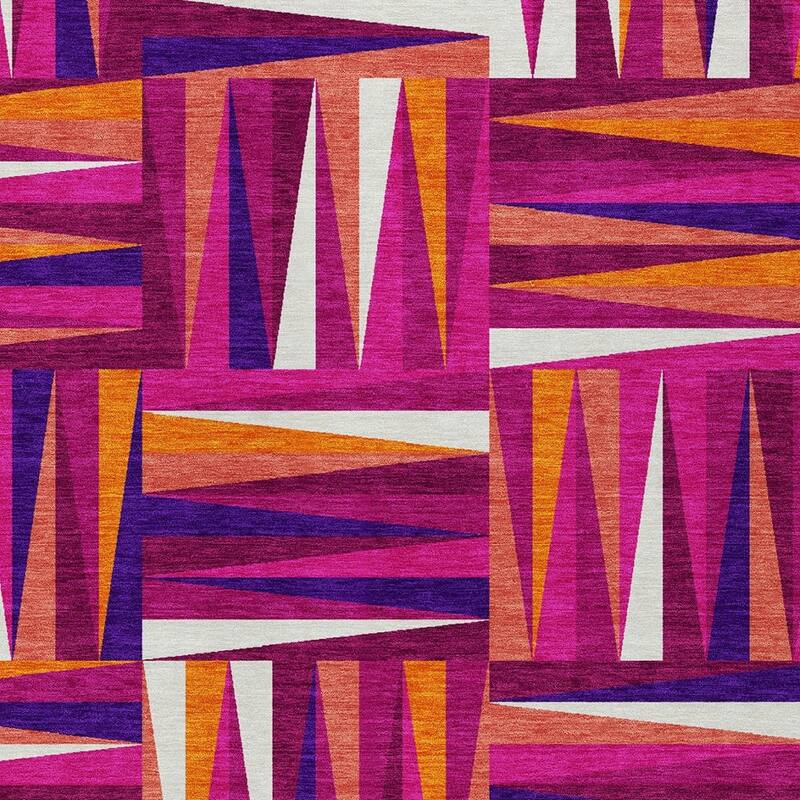 HomeRoots Geometric Transitional Rectangle Outdoor Rug