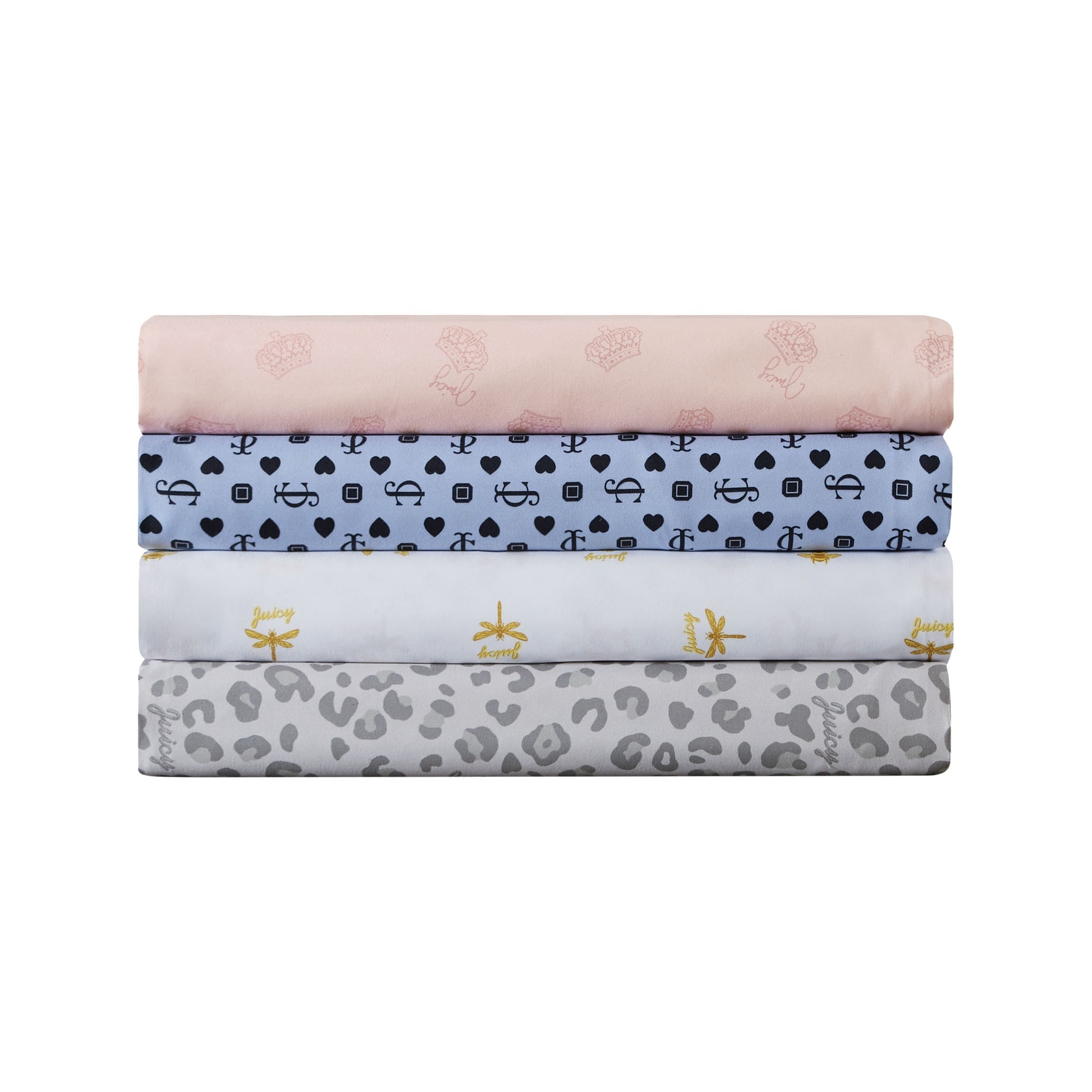 Juicy Couture Queen Bee Microfiber Sheet Set On Sale Bed Bath
