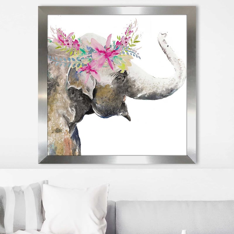 "Crowned Elephant" Print on Acrylic.