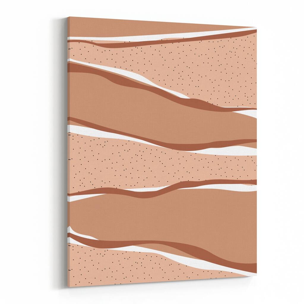Abstract Desert Earth Landscape Minimal Canvas Wall Art Print