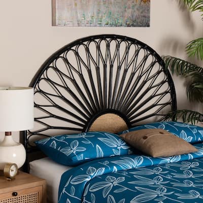 Perenna Modern Bohemian Rattan Standalone Headboard