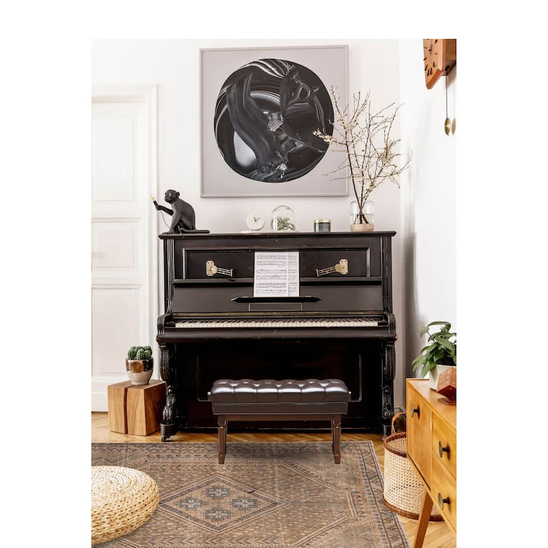 ECARPETGALLERY Hand-knotted Antalya Vintage Brown Wool Rug - 5'7 x 7'8