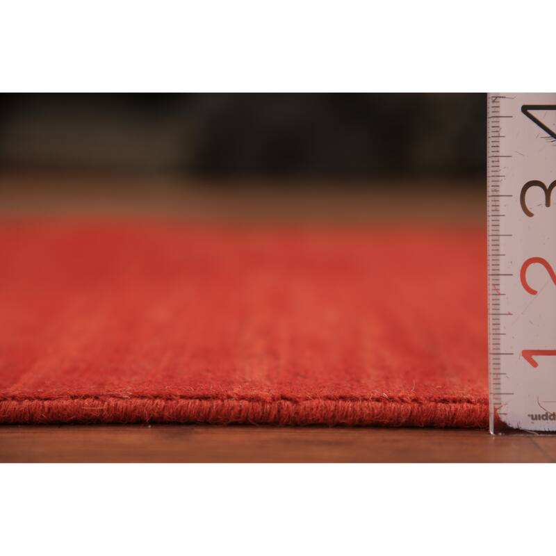 Gabbeh Modern Runner Rug Handmade Foyer Wool Carpet - 3'2" x 9'8"