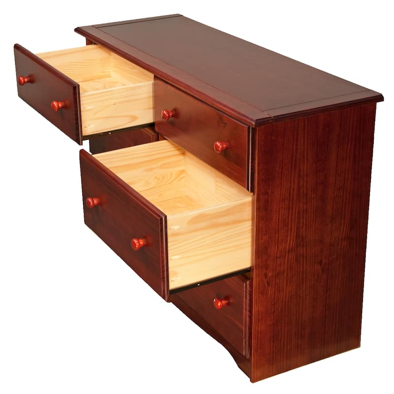 Palace Imports 100% Solid Wood 6-Drawer Dresser with Optional Mirror