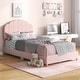 preview thumbnail 2 of 8, Costway Kids Twin Platform Bed Frame Upholstered Twin Size Bed with
