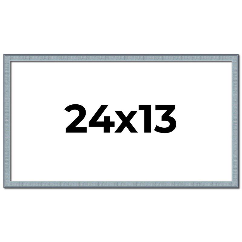 24x13 Frame Rustic Sky Blue Solid Wood Picture Frame | 0.75 Inch