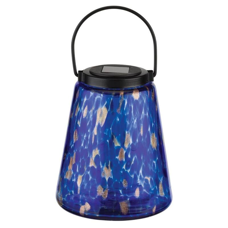 Murano Solar Lantern - Indigo
