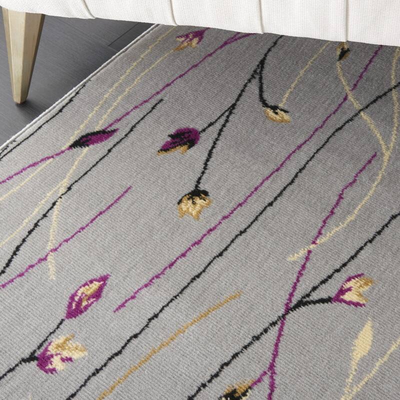 Lipe Power Loomed Floral Traditional Area Rug By HomeRoots - 118' X '94' X '0.5