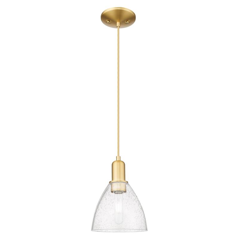 Innovations Lighting Endless Possibilities Arcadia - Bristol - 1 Light 8" Cord Hung Mini Pendant - Satin Gold/Seedy