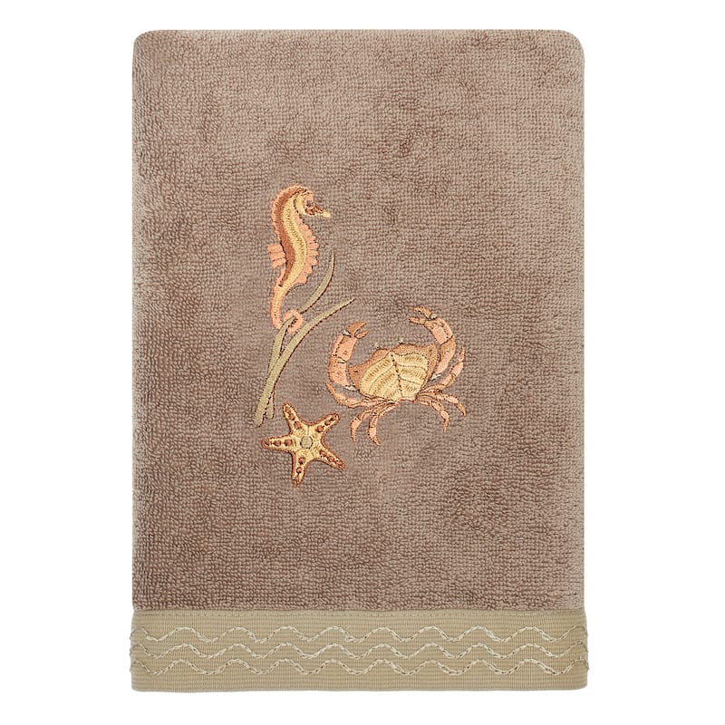 Authentic Hotel and Spa Turkish Cotton Aaron 3PC Embellished Towel Set