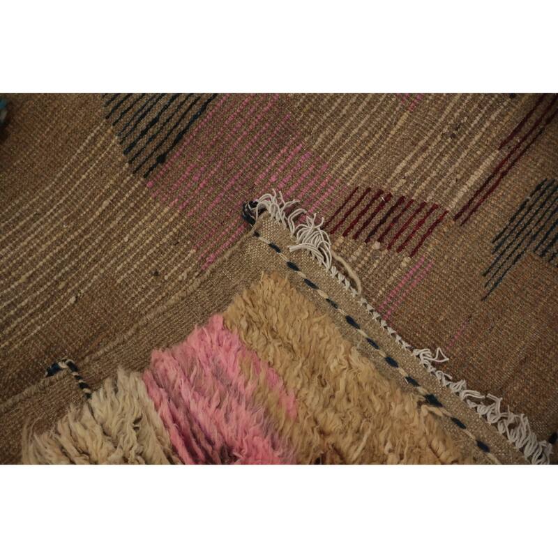 Hand Knotted Oriental 100% Wool Carpet Modern Tribal Multi-Colored Moroccan Area Rug - 10' 0'' X 8' 3''