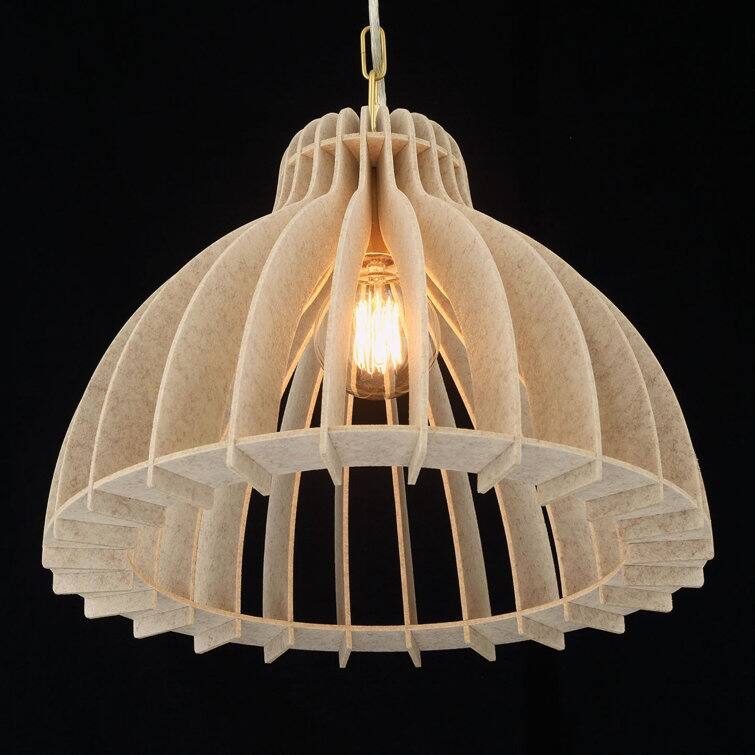 Acroma 1 - Light Kitchen Island Pendant with Felt lampshade - 1-light