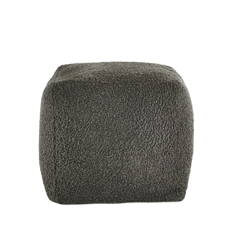 Tremont Boucle Accent Chair and Cube Pouf Footrest by iNSPIRE Q Bold