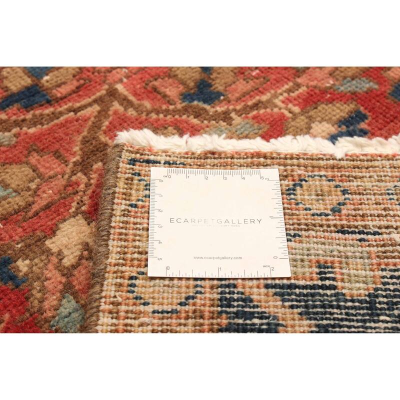 ECARPETGALLERY Hand-knotted Antalya Vintage Red Wool Rug - 3' 10" x 10' 3"