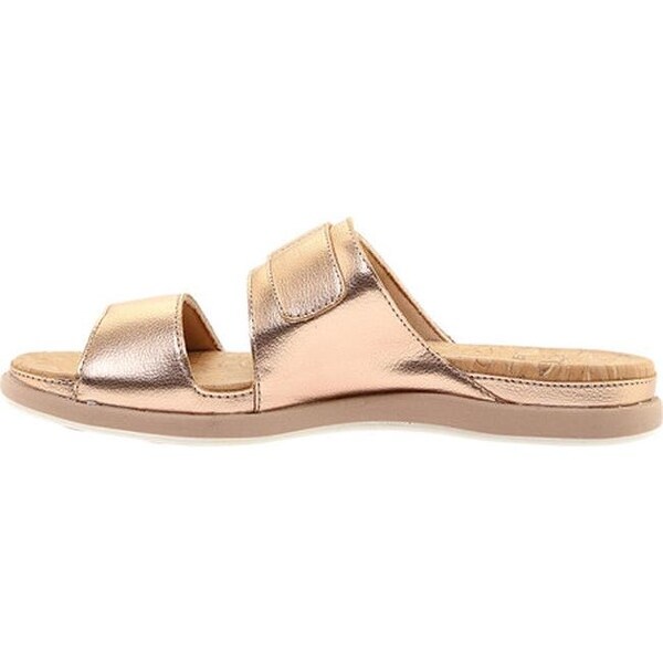 clarks women's cloudsteppers step june tide slide sandals