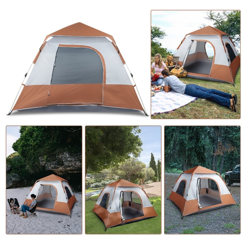 Quick Opening Four-Person Family Tent Camping Tent