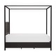 preview thumbnail 21 of 25, Hillsdale Furniture Melanie Wood and Metal Canopy Bed, Oiled Bronze