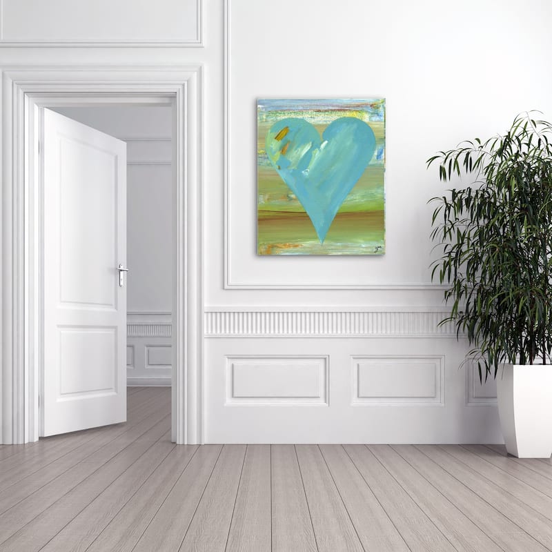 'Jason' Heartwork Wrapped Canvas Wall Art