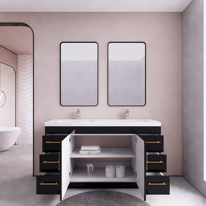 Eliza 60'' Freestanding Vanity with Double Sink