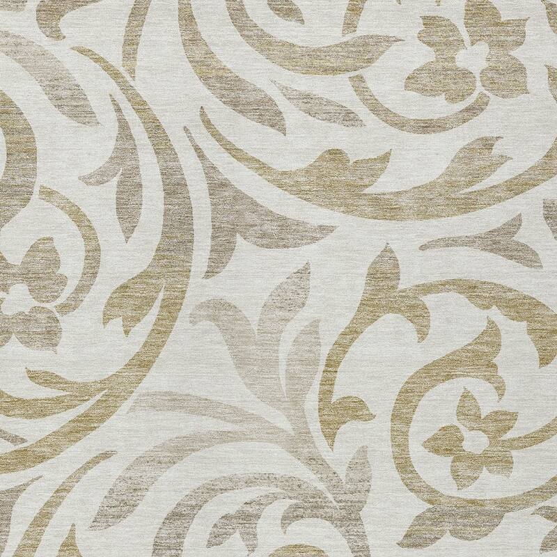 HomeRoots Floral Transitional Rectangle Outdoor Rug