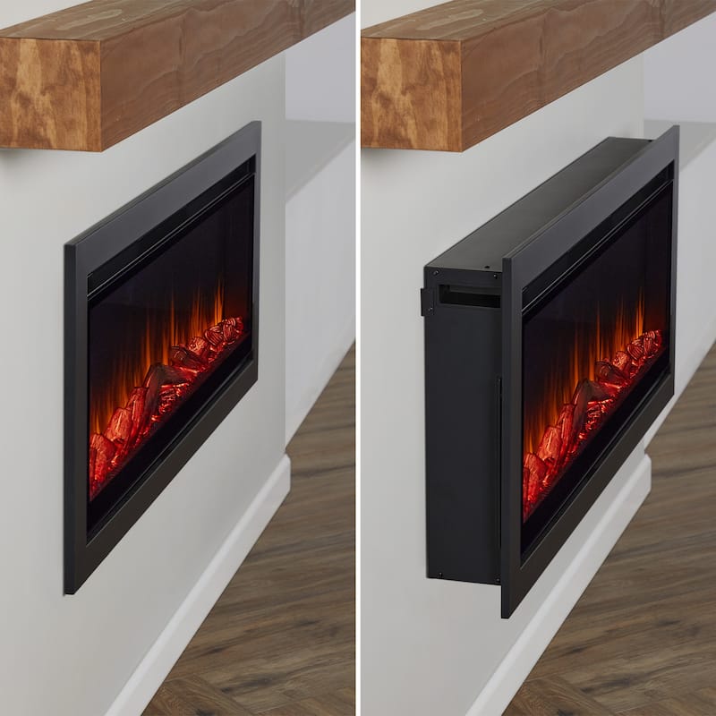 Wall Mount or Recessed Electric Fireplace Insert 48.88" by Real Flame