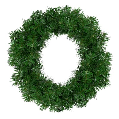 Deluxe Windsor Pine Artificial Christmas Wreath - 16-Inch Unlit - 16"