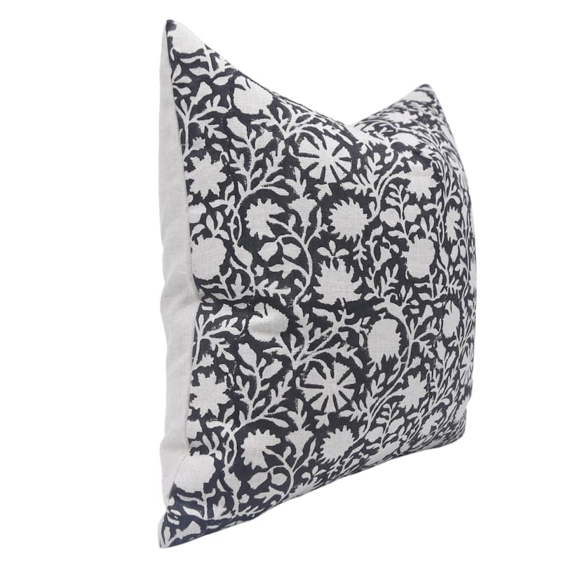 Fabdivine Linen Bohemian Block print pillow Cover